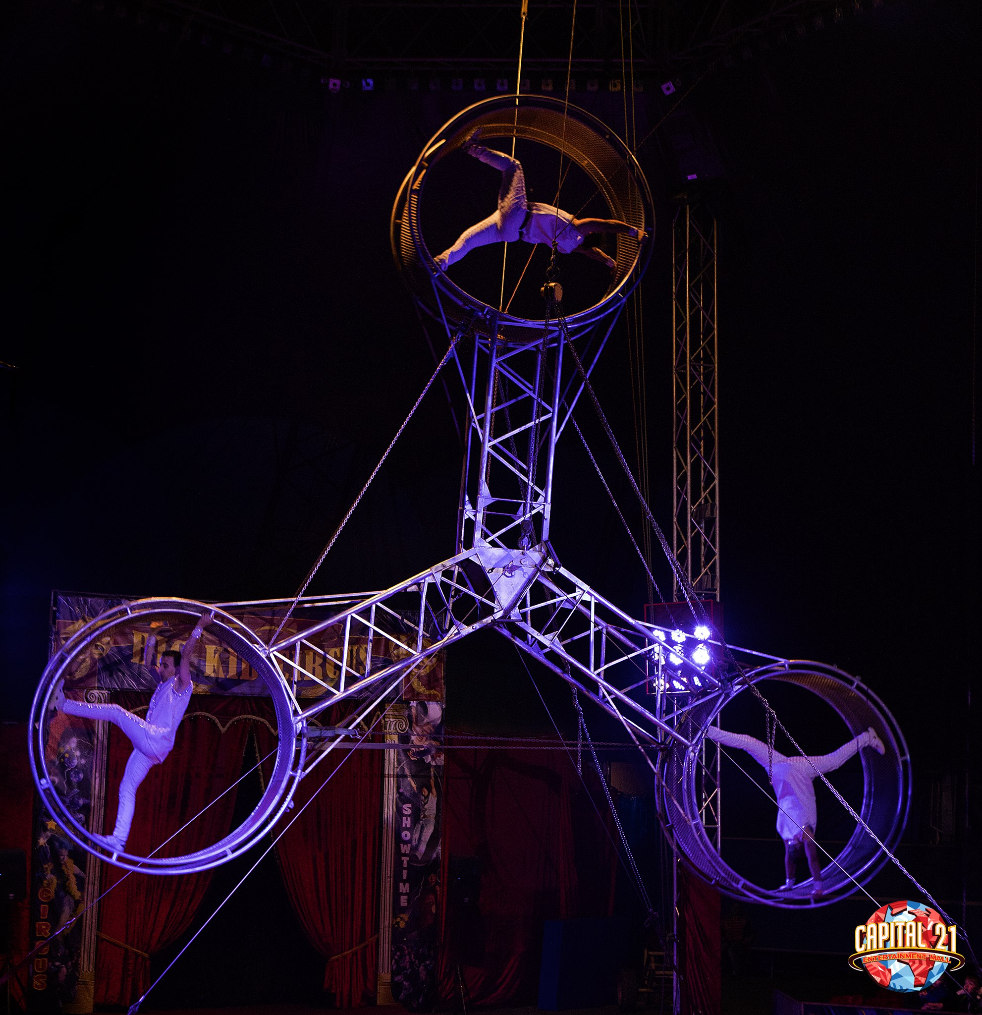 Daily circus shows for your entertainment.