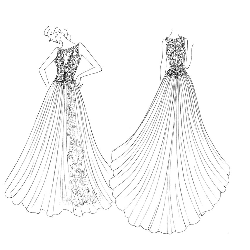 Ramalan dari pereka Casablanca Bridal.