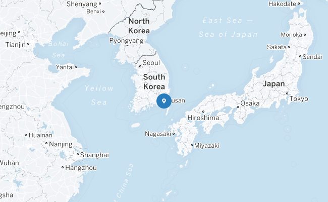Peta Busan.