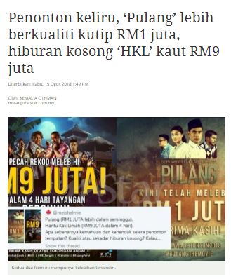 "Laporan yang sangat baik daripada portal berita mStar Online. Jangan baca tajuk sahaja." - Mamat Khalid