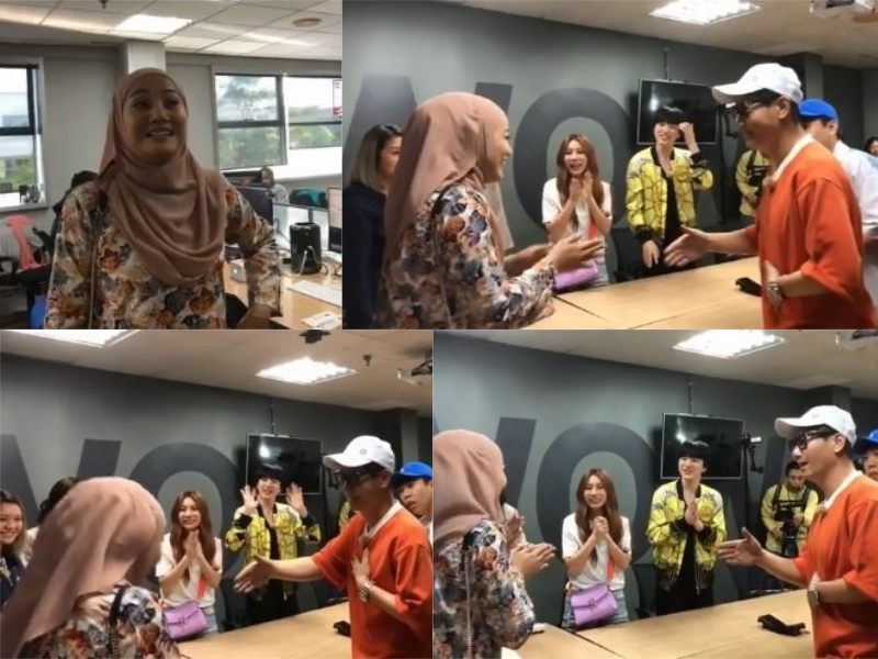 Instagram @yanasamsudin "Only girls.." - Yana menolak huluran tangan Suk Jin dengan sopan