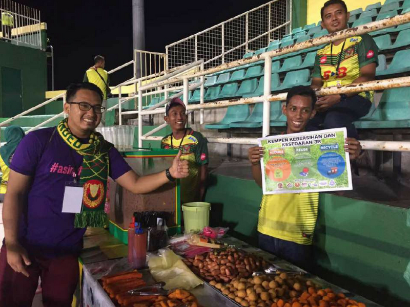 Usaha penyokong Kedah pada perlawanan hujung tahun lalu.