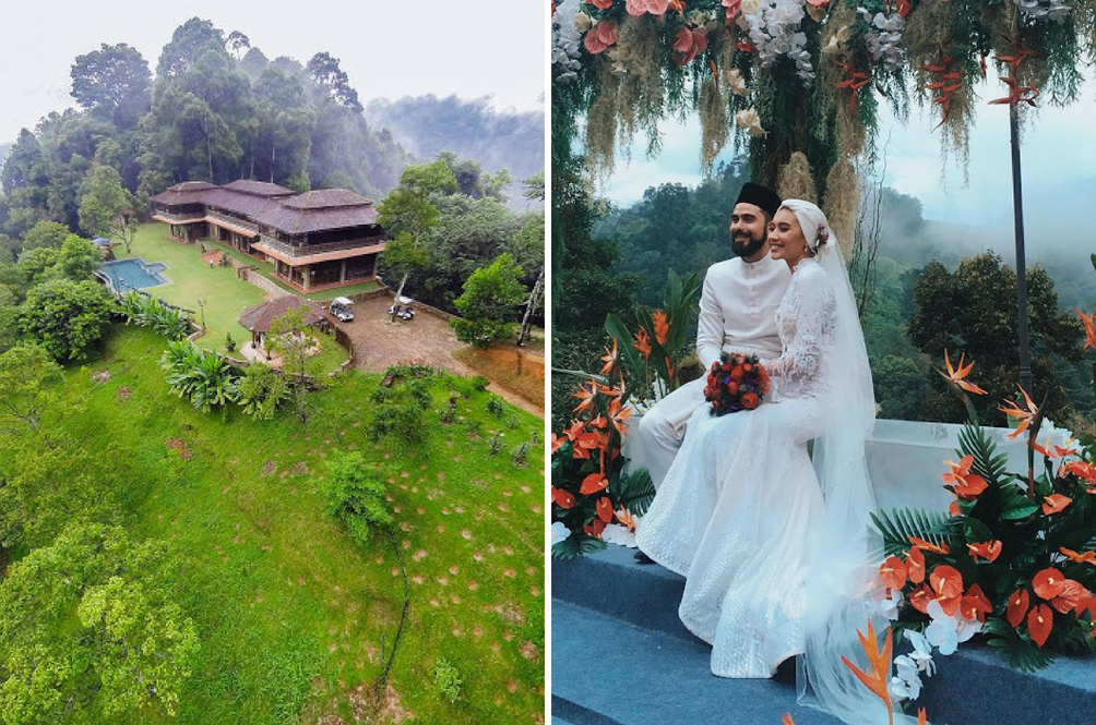 Cantik sangat! Pemandangan hijau, ditambah pula kabus awan.