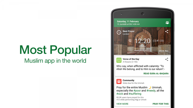 Muslim Pro Rating paling tinggi!