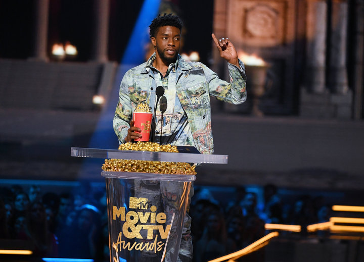 Boseman also won the 'Best Performance in a Movie' award.