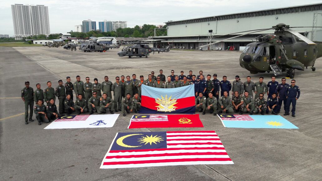 The RMAF helicopter crew from a previous National Day celebration.