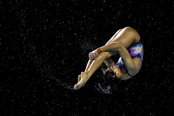 Pandelela at the Aquece Rio Test Event for the 2016 Rio Olympics.