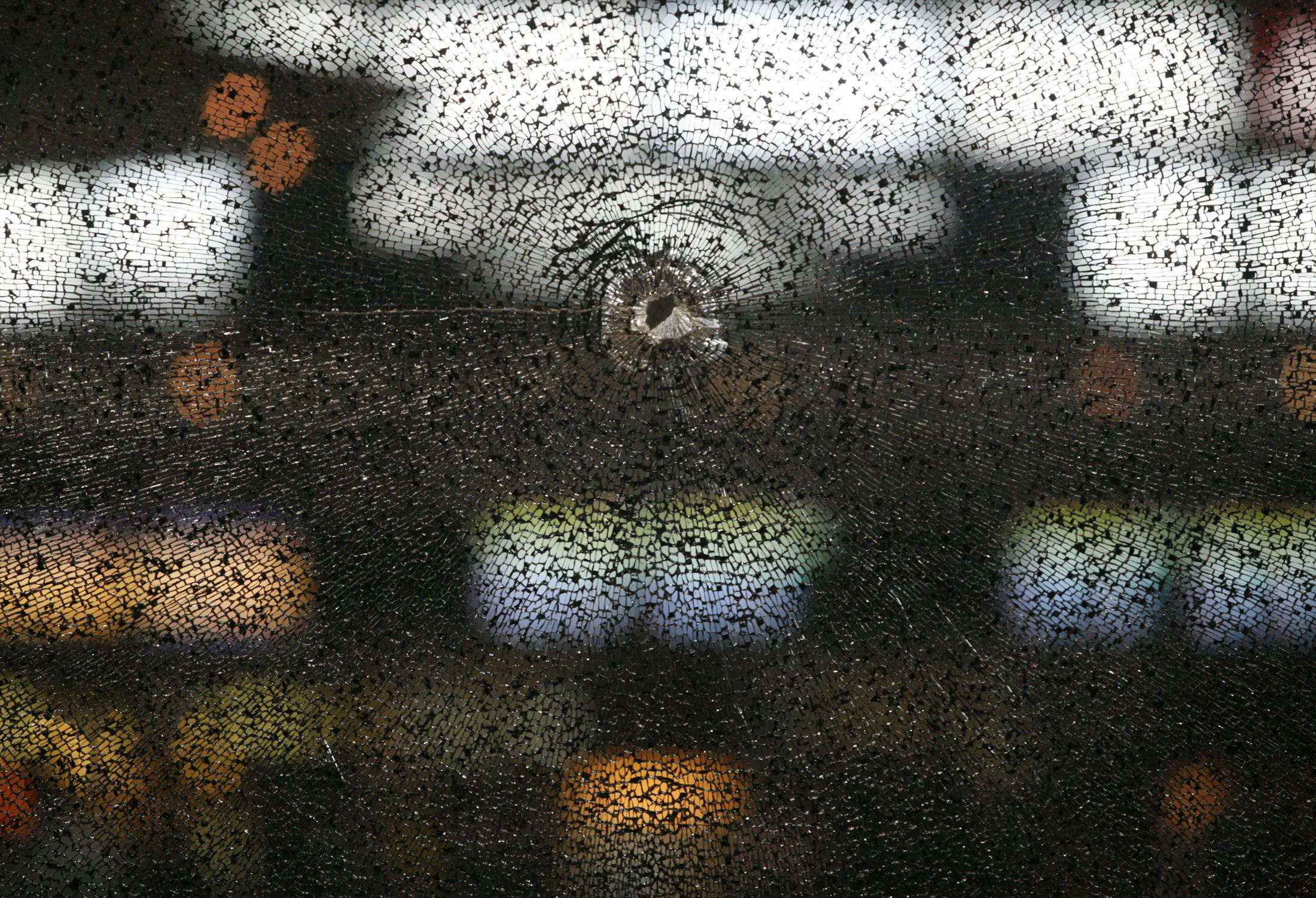 The bullet hole at KLIA's Departure Hall