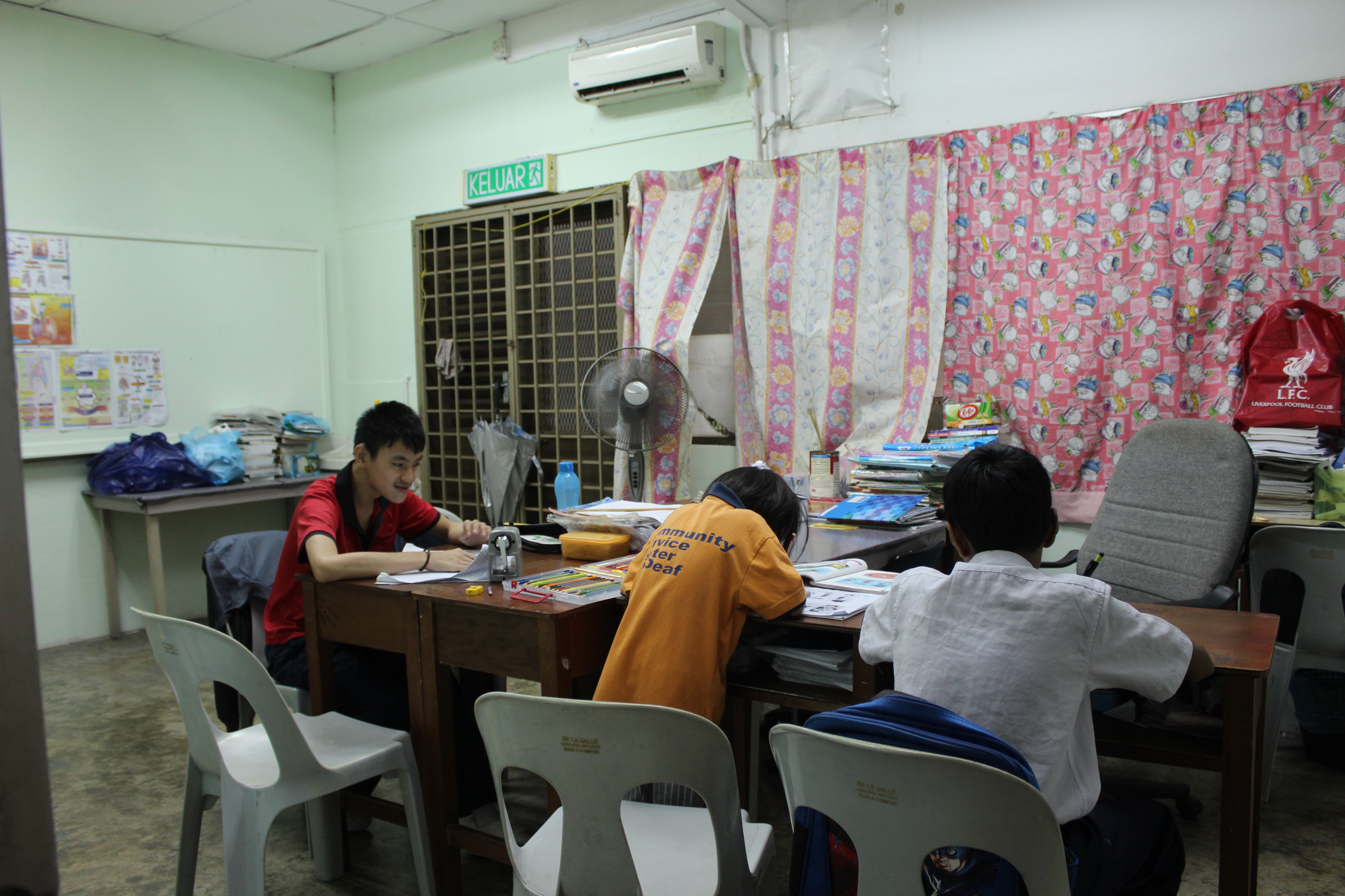 Some of the students are not only hard of hearing, they may also have other illnesses such as autism.